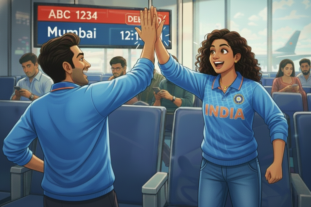 A single swipe. They connect! A real conversation, a real moment.